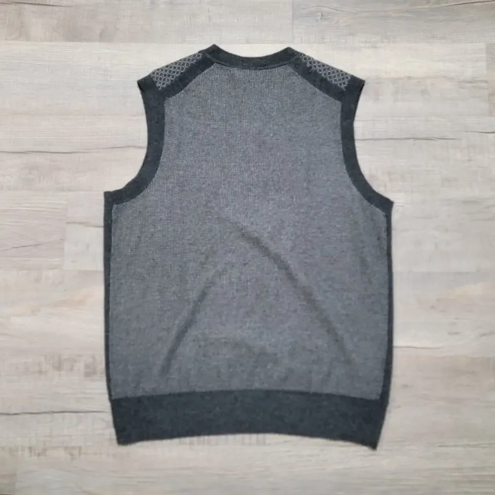 Banana‎ Republic Mens Merino Wool Alpaca Blend Sweater Vest Size Large V Neck